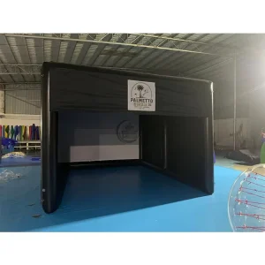 Inflatable Golf Simulator Cage Tent Outdoor Indoor Golf Simulator Enclosure with Double Layer Impact Screen for Golf Training