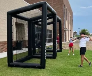 Inflatable Golf Simulator Enclosure Golf Practice Tent for Indoor Outdoor Training