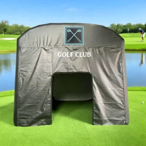 Inflatable Golf Tent PVC Simulator Tent Golf Simulator Tent Indoor and Outdoor Golf Swing Training Golf Skill Practice for Home