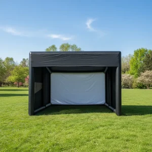 Inflatable Tent with Impact Screen for Golf Simulator Projection Practice