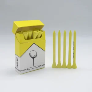 Innovative Fashion Design Golf Ball Holder Tee in Cigarette Box Indoor Outdoor Durable Tee De Golf Personalized Wood Golf Tees