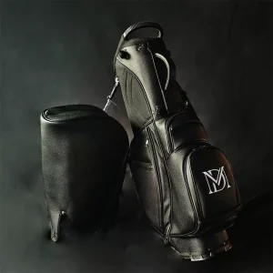 JBoss Golf 5 14 Divider Stand Bag High Quality Lychee Pattern Pu Golf Bag Leather Custom logo Lightweight Waterproof Golf Bag