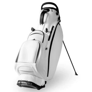JBoss Golf Black White Golf Stand Bag 5 Way Top Divider Lightweight Waterproof Golf Club Bag Custom Logo