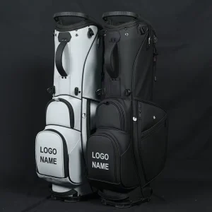JBoss Golf Factory Custom Logo Professional 5 Divider Lightweight Foldable Durable Waterproof PU Leather Golf Stand Bag