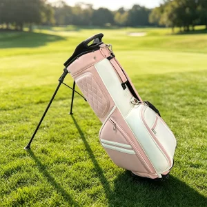 JBoss Golf Lightweight Pink Women Golf Stand Bag with 4 Way Top Divider Multi Pockets Golf Stand Bag