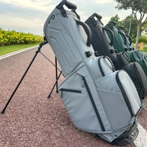 JBoss Golf MOQ 1 OEM Custom Logo 6 14 Way Waterproof PU Leather Golf Stand Bag Black Gray Green Golf Bag