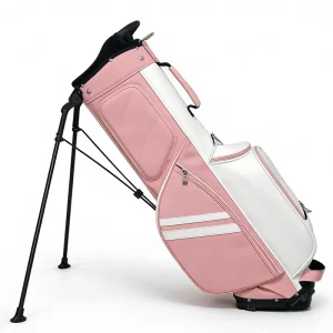 JBoss Golf Moq 1 Custom Logo Professional Waterproof PU Leather pink White Lightweight Portable Foldable 4 Way Divider Golf