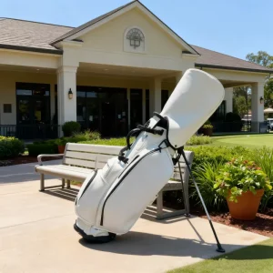JBoss Golf Premium 5 14 Way Golf Bag High Quality White Black Waterproof PU Leather Golf Stand Bag