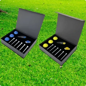 JOL Exquisite Paper Golf Gift Set with Custom Logo Luxury Box Golf Gift Set with Balls Tees and Divot Tool