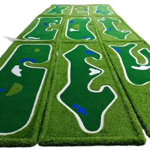 JTN Factory Discount Sale EVA Material Golf Putting Green Mini Golf Practice Indoor Outdoor 9 hole Greens