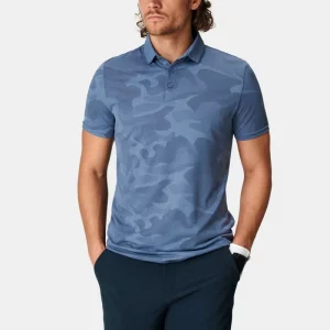 Jacquard Design Sportswear Golf Shirt Polyester Slim Fit Custom Logo Quick DryFit Men’s Camouflage Golf Polo