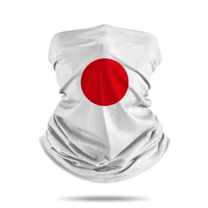 Japan Flag Pattern Face Cover Custom High Quality Tube Neck Gaiter for Sport Cycling Fishing Daily Accessories
