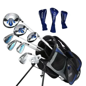 Junior Golf Club Set for Kids Ages 3 8 Right Handed Beginner Boys Girls Rubber Grip Lightweight Starter Pack with Bag