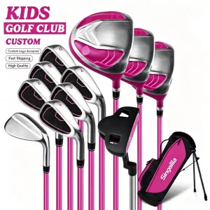 Junior Kid’s Right Handed Custom Logo Boys Girls Golf Clubs Complete Set