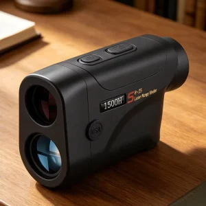 KS Portable Laser Range Finder 1000m ABS+Rubber 8x Magnification 0.5s Lock-on High Precision USB Charge
