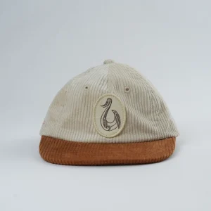 Kid Snapback Baseball Cap 6 Panel Unstructured Custom logo Embroidery Corduroy Material 6 Panel Cap Flat Brim