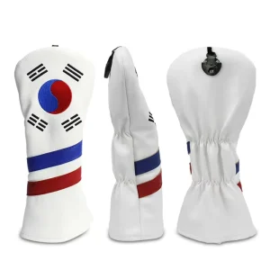 Korean Golf Club Covers High-end Embroidered Golf Club Headcover Driver and Fairway Head Covers