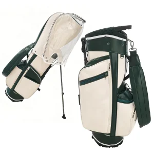 Korean-Style Canvas and PU Golf Stand Bag, Custom Logo