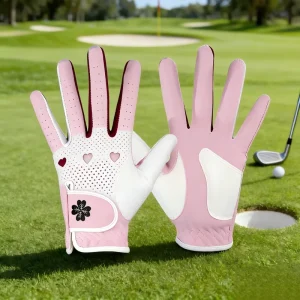 Korean Style Microfiber Golf Gloves Breathable Anti Slip Waterproof Soft Flexible Durable Custom Logo Women’s