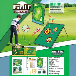 Kyk Factory Children Soccer Golf Practice Kit Plastic Indoor Outdoor Sports Toy Set for Ages 14+