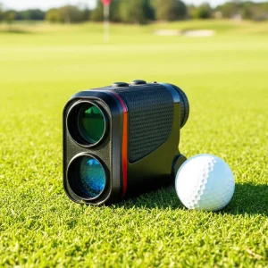 LARREX Waterproof IP67 Portable Mini Flag Lock 6X24 1200M Monocular Laser Rangefinder with 0.5s Lock On for Golf Sports