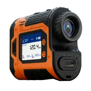 LCD Display C01 IP65 Waterproof Orange 6X Zoom Mini Golf Hunting Laser Rangefinder 0.1M Accuracy 5 600m Range Lithium
