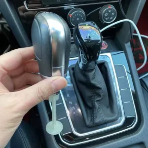 LED DSG Shift Knob Gear Shifter Leather Racing Sports VW Passat B7 B8 Golf 7 Mk6 GTI GLI for MK2 Teramont Polo Octavia 3