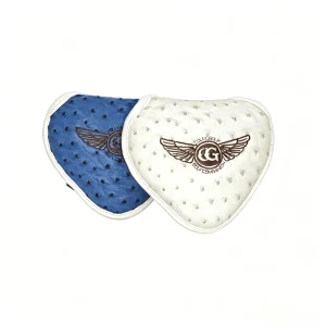 Ladies White Girly Floral Embroidery Flower Unisex Golf Club Headcovers Soft Lining Hybrid Rescue Teal Stylish Fashionable