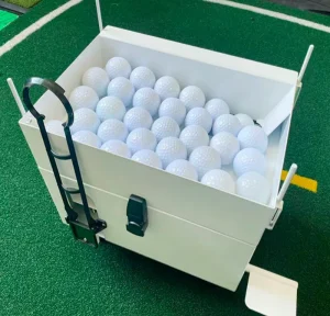 Large Capacity Foot Pedal Adjustable Golf Ball Dispenser