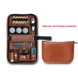 Large Capacity Multifunction Golf Accessories Bag Portable Zipper Imitation Leather Golf Bag