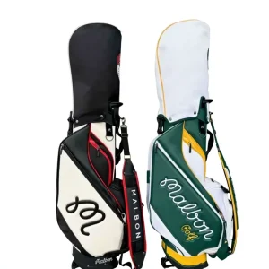 Large Capacity Waterproof PU Leather Golf Bag for Men and Women Standard Club Rack
