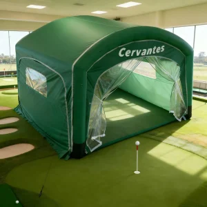 Large Customizable Inflatable Golf Simulator Enclosure with TPU & Oxford Fabric Air Sealed System for Outdoor Use