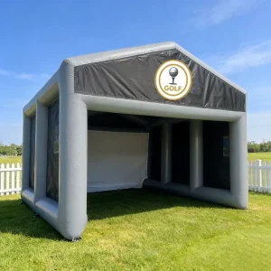 Large Inflatable Golf Sim Tent 5m X 5m Commercial Outdoor Blow up Simulator Enclosure Field Tent Jaula Inflable Del Golf