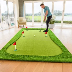 Large Professional Golf Practice Putting Green Mat with Green Grass EVA Material 1.5x3m Size for Indoor and Outdoor Use