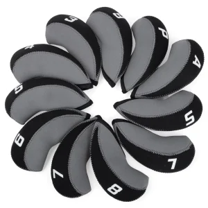 Latest Design 11Pcs Set Golf Iron Head Cover Set Custom Golf Club Head Covers Neoprene Golf Club Iron Covers
