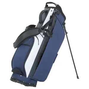Latest Design 4 Way Top Dividers Golf Stand Bag Waterproof Pu Leather Golf Club Bag With Rain Cover