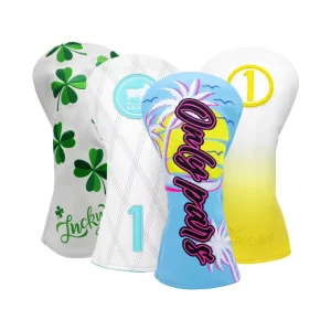 Latest Design Waterproof Pu Leather Golf Fairway Headcover Custom Golf Accessories Driver Headcover