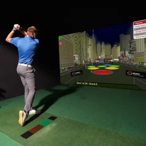 Latest Indoor Sport Golf Simulator Manufacturer Projection Interaction Screen Smart Golf Game Simulator for Entertainment