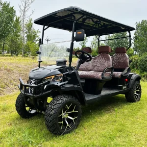 Latest Model 4 Seater Off Road Electric Golf Cart with Lithium Battery Powered Street Legal Golf Car Customizable Service