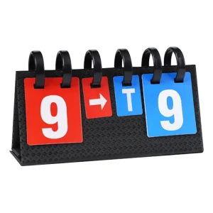 Latest Multi Sports Score Flip Scoreboard with Number Cards Portable Desktop Board
