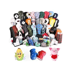 Leather Blade Mallet Magnet OEM Custom Golf Wood Driver Putter Iron Covers Golf Club Head Cover