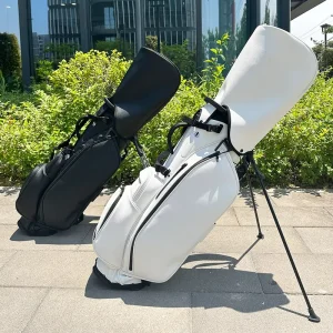 Leather Custom Color Waterproof PU Leather Golf Bag with 5 14-Divider Stand Bag