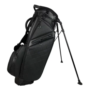 Leather Golf Cart Bag with 14-Way Divider Waterproof Large Capacity Dual Straps
