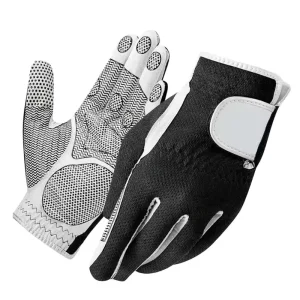 Leather Golf Gloves Right Hand Breathable Lightweight Men’s Customized Logo Sports Golf Gloves