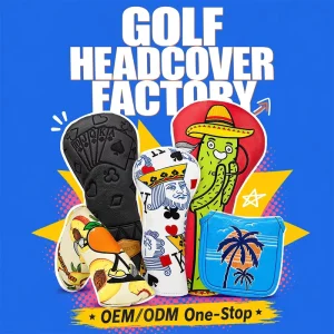 Leather Golf Headcover Cushioned Fairway Headcover Soft Touch Golf Head Cover