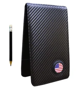 Leather Golf Scorecard Holder with Magnet Position Ball Marker