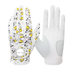 Left Right Hand Men’s Microfiber Golf Gloves Custom Logo Fashionable Breathable New Design