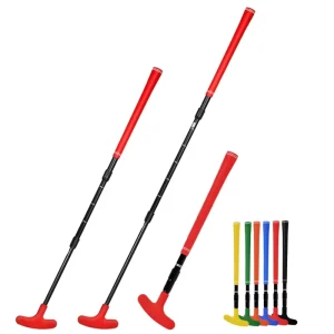 Left and Right Handed 3 Segment 4 Color Telescopic Shank Adjustable Golf Putter for Golf Beginner Putting Practice