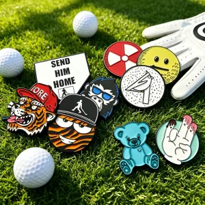 Leveling Women Green Reader Golf Ball Marker Hat Clip Holder, Ball Marker Set, Golf Display Case