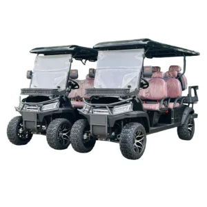Lifted 5-6 Seater Comfortable Electric Golf Cart 60V Off Road Tires 35KM/H 90km Range EEC Certified